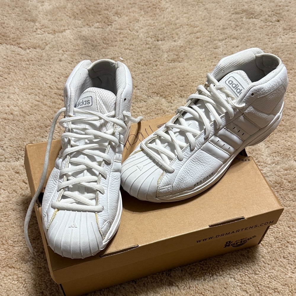 Adidas Men's White High-Top Sneakers -12